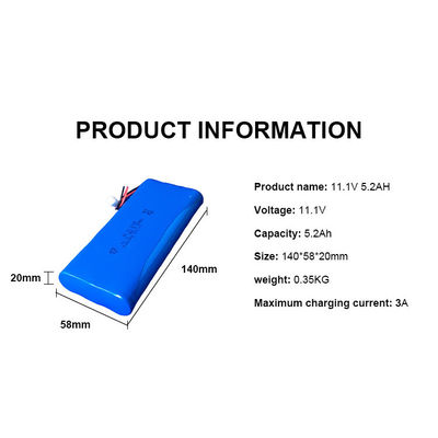kopen BMS Lithium Ion Battery Pack Cylindrische 5.2ah stroomtoevoer Lithiumbatterij online manufacture