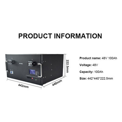 kopen Gepersonaliseerde 48V Lithium Iron Phosphate Battery Anode 100Ah LFP Battery online manufacture