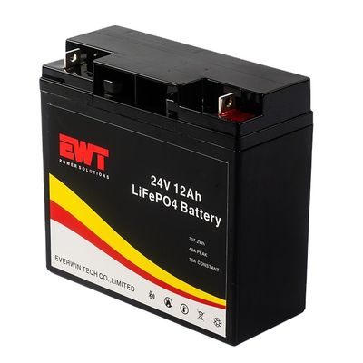 kopen 24V 12AH VRLA Lifepo4 Batterij Diepe cyclus Lithium Iron Phosphate Batterij Maximaal ontladingsstroom 10A Continu De laadverhouding 0.2C online manufacture