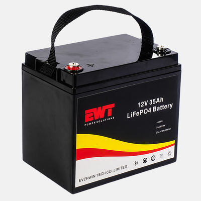 kopen 12.8V IFR26650 LiFePO4 Oplaadbare lithiumbatterie 12V 35Ah Lithium Iron Phosphate Battery voor huishoudelijke apparaten online vervaardiging