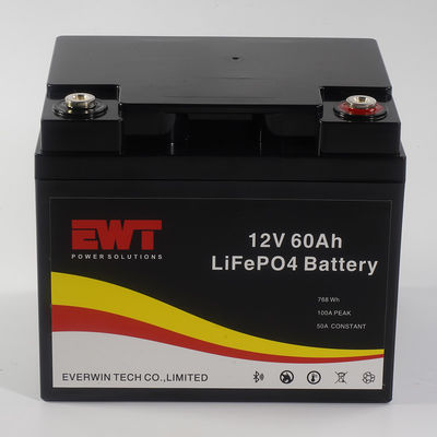 kopen 12V 60AH Lithium Iron Phosphate Battery met Bluetooth Support Gepersonaliseerd Logo online manufacture