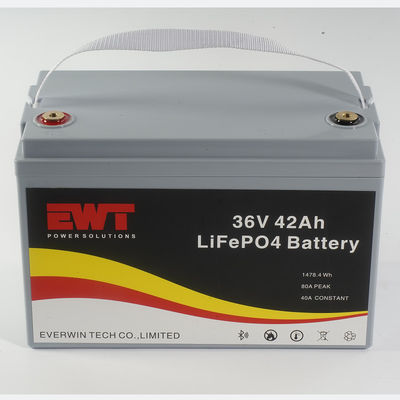 kopen 36v 42Ah lithium-ionbatterij 2000cycles lichtgewicht levensduurpo4 36v 42ah batterijpakket met BMS online vervaardiging