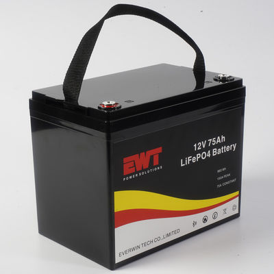 kopen Online Li-Fepo4 batterijpakket 12V 75AH met Bluetooth telefoon app monitor lange levensduur online manufacture