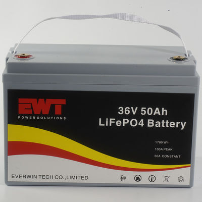 kopen 36V 50AH LiFePO4 batterijpakket mobiele recreatievoertuigen stroomvoorziening voor energieopslagsystemen online manufacture