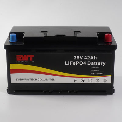 kopen Solid Quality Case LFP 36V 42AH Li-FePo4 batterijpakket voor elektrische bootapparatuur online manufacture