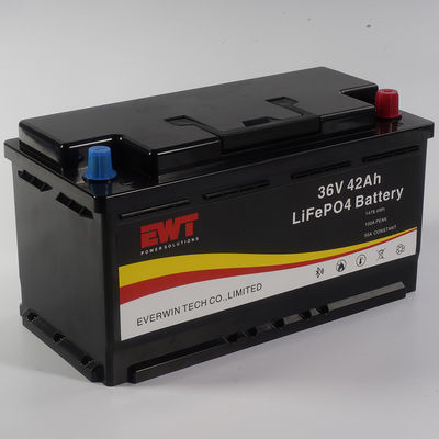 kopen Stof- en waterdicht 36V 42Ah Lithium LifePo4 Batterijpakket Voeding RV Power Equipment online vervaardiging