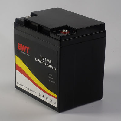 kopen 24V 18Ah draagbare lithium-ijzerfosfaatbatterij met prismatisch ontwerp voor milieuvriendelijkheid en lange levensduur online manufacture