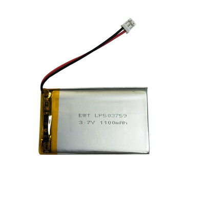 kopen Zilveren Lithium Polymer oplaadbare batterij LP503759 3.7V 1100mAh voor langdurige prestaties online manufacture