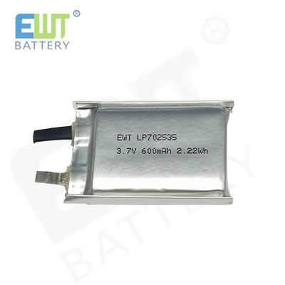 kopen Duurzame prestaties Lithium Polymer oplaadbare batterij LP702535 3.7V 600mAh met OEM-ODM-ondersteuning en bescherming tegen overlading online vervaardiging
