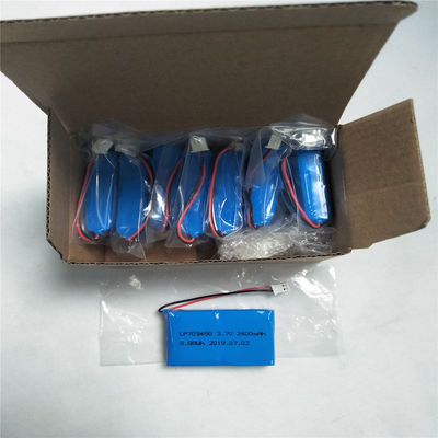 kopen LP703450 3.7V 2400mAh Lithium Polymer oplaadbare batterij voor lucht- of zeevervoer online vervaardiging