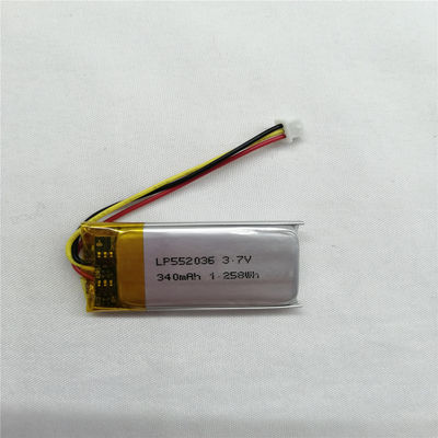 kopen Krachtige en duurzame Lithium Polymer Battery LP552036 3.7V 340mAh online vervaardiging