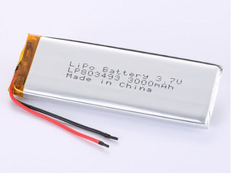 kopen LP803493 3.7V 3000MAH Li-ionbatterijen Fabrikanten JST/Aangepast type aansluiting voor langdurige prestaties online vervaardiging