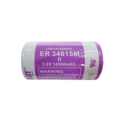 ER34615m Lithiumbatterij Primaire 14500mAh Li Socl2 3.6V Batterij