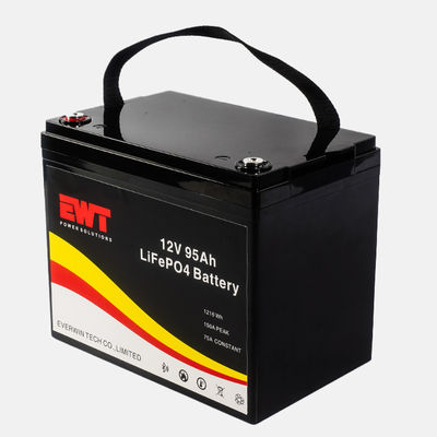 EV RV Car Storage Oplaadbare 12V Lithium ion LFP LiFePO4 Batterij 12.8V 95Ah Lithium ijzerfosfaatbatterij