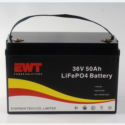 Consistente capaciteit 36V 50Ah Lifepo4 energieopslagbatterij voor loodzuur