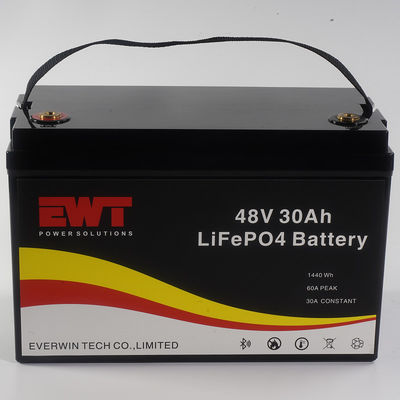 Hoge veiligheid 48V 30Ah Lifepo4 energieopslagbatterij voor loodzuur