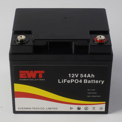 Energieopslag Lithium Lifepo4 accu met 12V nominale spanning en 50A piekstroom