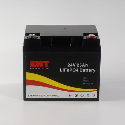 IFR26650 24V 25Ah 630Wh Lifepo4 batterijpakket voor elektrische motorfiets zonneopslag