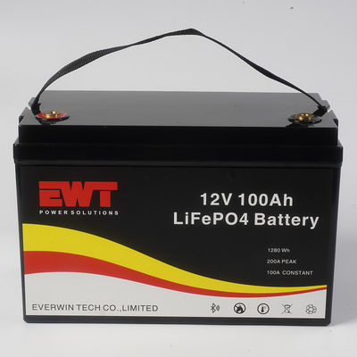 12V 100AH diep cyclus oplaadbare batterij voor compacte en duurzame Smart Bluetooth monitoring functie