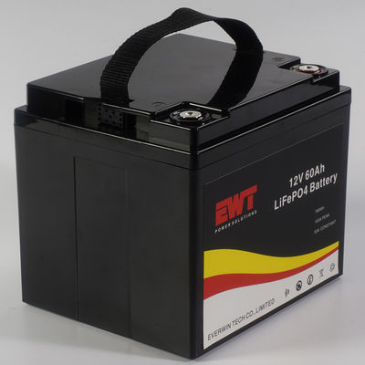 Lange levensduur 12V 60AH Lithiumbattery Pack Voeding voor oliepijplijnrobot gemaakt
