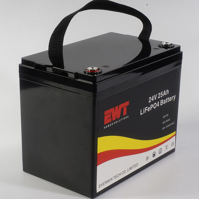 Oplaadbare 24V-li-ionbatterij in zwart voor zware apparatuur