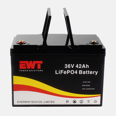 LiFePO4 36V 50Ah Lithium Iron Phosphate-batterijmodule met een nominale spanning van 51.2V