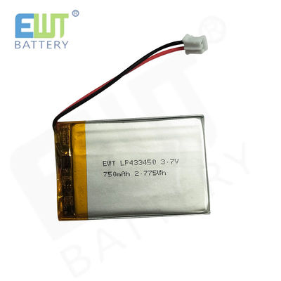 Certificaties IEC62133 Lithium Polymer Battery LP433450 Veiligheidsvoorzieningen Overladingsbescherming Pack Assembly Model 1S1P