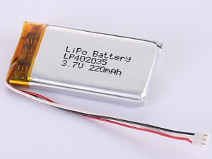 LP402035 3.7V 220MAH 1S1P Polymer Li-ion oplaadbare cel met hoge snelheid