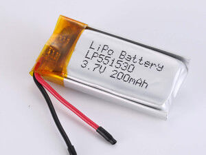 LP551530 200 MAH zilveren lithium-polymerbatterij met 500 cycli