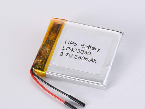 LP423030 3.7V 350MAH Langdurige lithium-polymerbatterij voor oplaadbare apparaten -20 tot 45 graden Celsius
