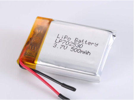 3.7V 500mAh Lithium Polymer Cell RoHS gecertificeerde oplaadbare batterij voor zware toepassingen