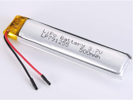 LP791255 500 MAH JST/Aangepaste lithiumpolymerbatterij voor een energieoplossing met een hoge capaciteit en lange levensduur via luchtlevering