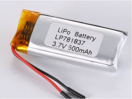 LP781837 3.7V 500MAH 1C Contant Discharge Current Lithium Polymer Battery Voor smartphones Puur kobalt anodemateriaal Andere