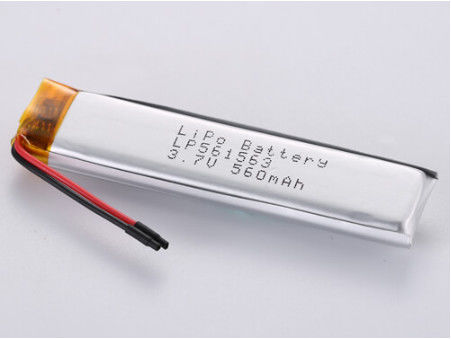 3.7V 560MAH JST Connector Type Lithium Polymer oplaadbare batterij met 1C ontladingstroom Lichtgewicht en duurzaam