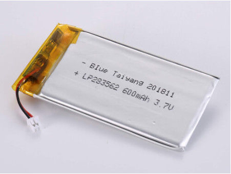 Langdurige 3,7V 600MAH lithiumpolymer oplaadbare batterij met PCB-bescherming voor industriële toepassingen