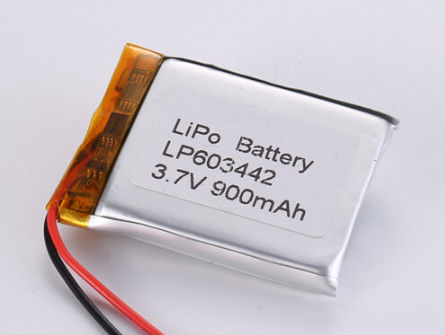 LP603442 3,7V 900MAH Li-ionbatterijen fabrikanten Lithium-polymerbatterijen met beschermd circuit en A-klasse