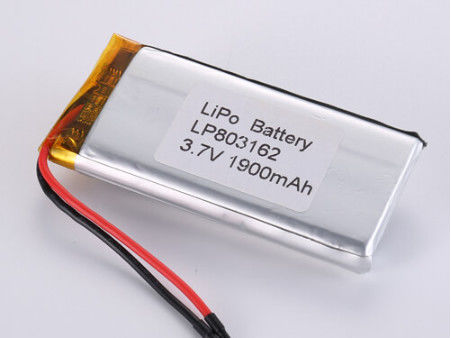 LP803162 Li-ionbatterijen van 3,7 V 1900 mAh