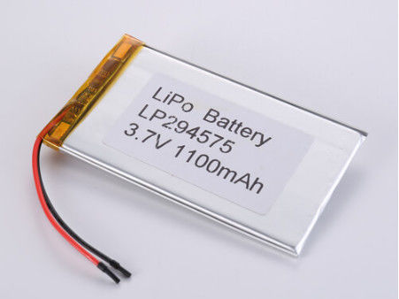 LP294575 3.7V 1100MHA Vierkant Lithium Polymer Battery met Overontladingsbescherming
