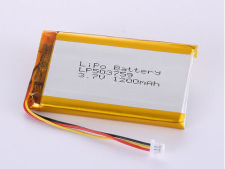 LP503759 3.7V 1200MAH Li-ionbatterijen Fabrikanten Zilver voor oplaadbare apparaten