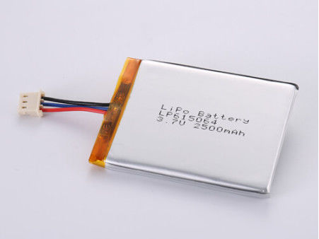 2500 MAH Li-ionbatterijen Producenten, LP615064 3.7V Lipo-batterijen voor klantvereisten