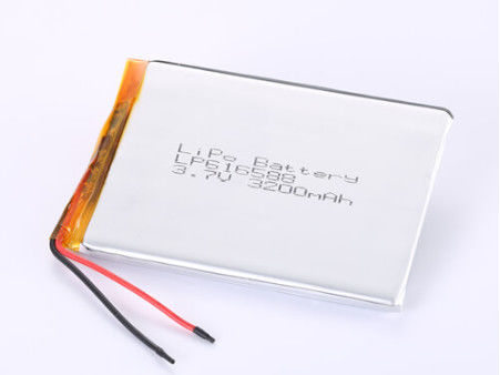 LP616588 3.7V 3200MAH Li-ion batterij fabrikanten Op maat gemaakte lithium-polymerbatterij met kortcircuitbescherming voor veilige opslag