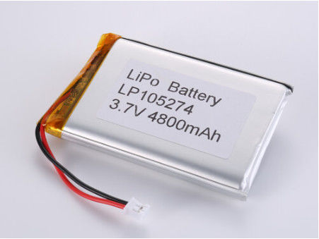Li-polymercel Lithium-polymerbatterij voor een breed temperatuurbereik Volledig opgeladen Spanning 3.7V 4800MAH