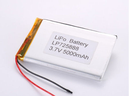 5000 MAH LP725888 Lithiumpolymerbatterij Volledig opgeladen Spanning 3,7V voor productfabrikanten
