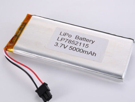 LP7852115 3.7V 5000MAH Li-ionbatterijen Fabrikanten Oem Odm Ondersteund LiPo-pakket met hoge capaciteit met 2-3 uur oplaadtijd