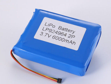 3.7V 6000MAH Li-ion batterij fabrikanten, OEM en ODM Lithium Polymer batterij 2-3 uur laadtijd
