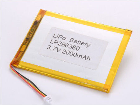 LP286380 3.7V 2000MAH Li-ionbatterijen Fabrikanten Overlaadbescherming en oplaadbaar voor veeleisende omgevingen