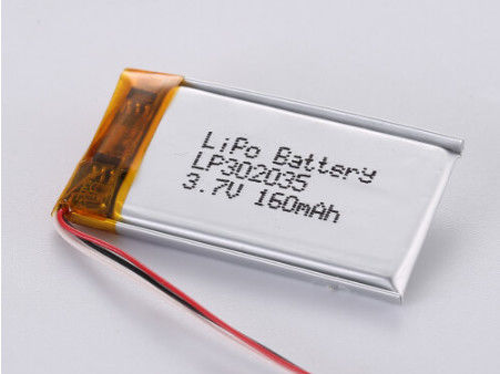 LiPo Pack met hoge capaciteit 3.7V met PCB-bescherming en stroomvoorziening LP302035 3.7V 160MAH Li-ionbatterijen