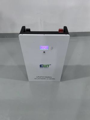 Betrouwbare EWT LiFePO4 51.2V 100Ah 5,12kWh-batterij voor zonne-energie thuis en buiten het net