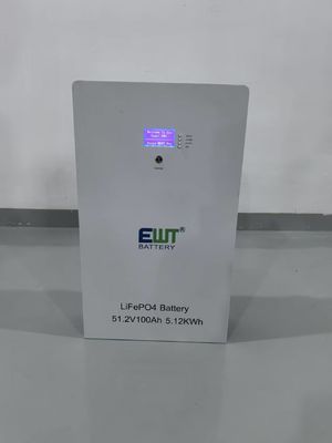 Chemische samenstelling Lithium IJzerfosfaat LiFePO4 EWT 51.2V 100Ah Batterij voor Energieopslag voor het Hele Huis Grid-Tie Systemen