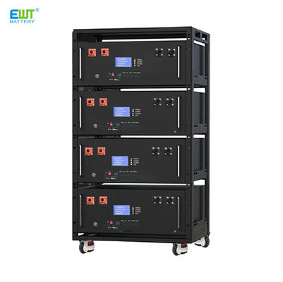 51.2V 200Ah zonnebatterij Lithium Iron Phosphate Rack type energieopslag met RoHS-certificering en RS232-communicatie
